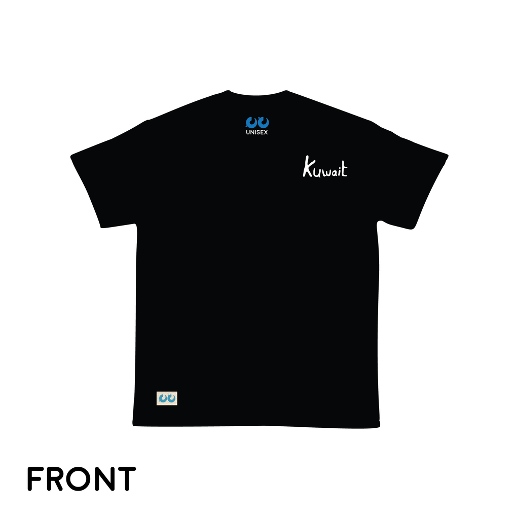 Kuwait script 'double side print' (Thick T-shirt)