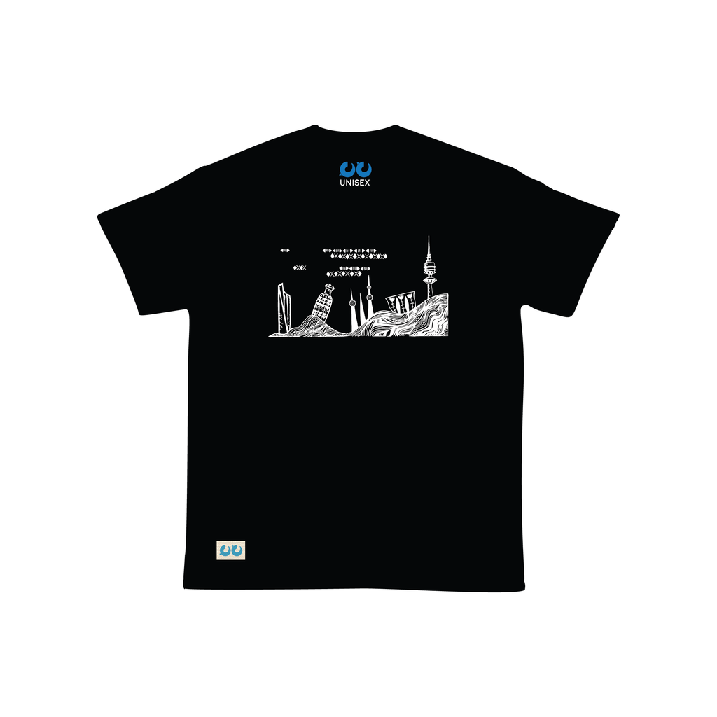 Kuwait Skyline (Thick T-shirt)
