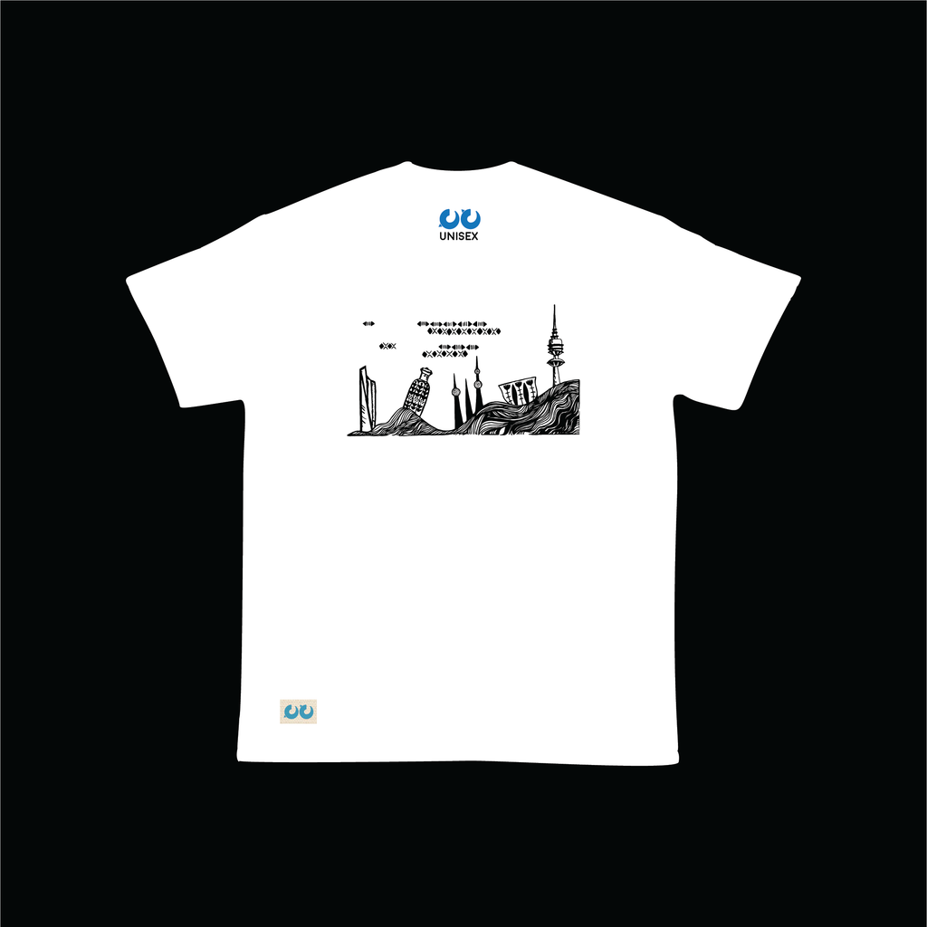 Kuwait Skyline (Thick T-shirt)